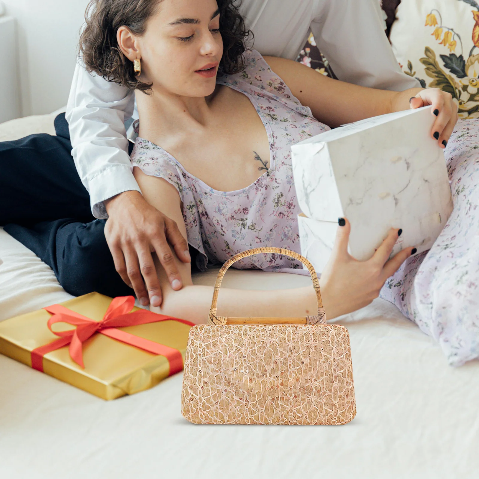 

4Pcs Natural Wood Rattan Handbag Handles Durable Solid Wood DIY Purse Handle Handbag Making Accessories DIY Purse Handle