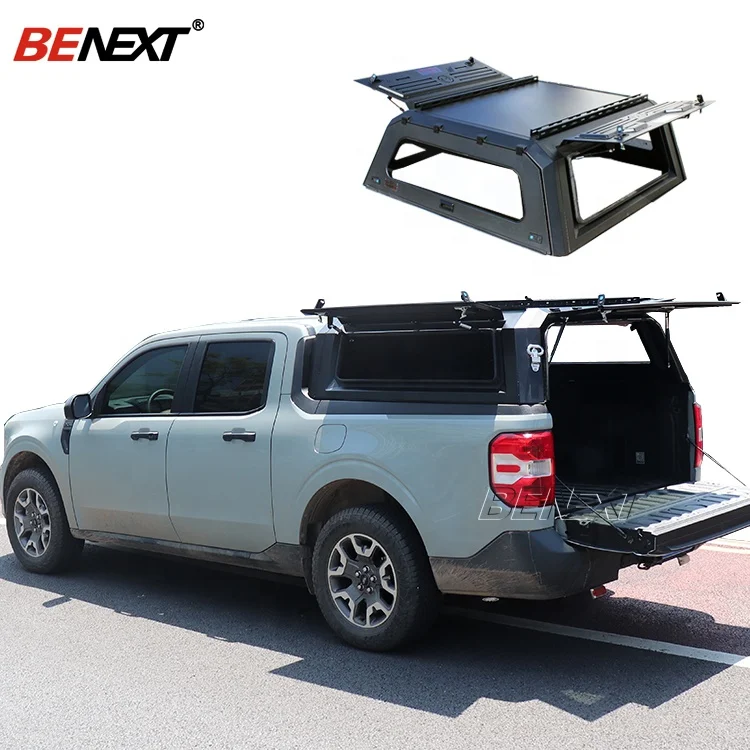 

Truck Camper Black Canopy 4X4 Pickupk Truck Canopy Customizable for Ford Raptor Ranger Toyota Hilux Tacoma Tundra Dodge Ram