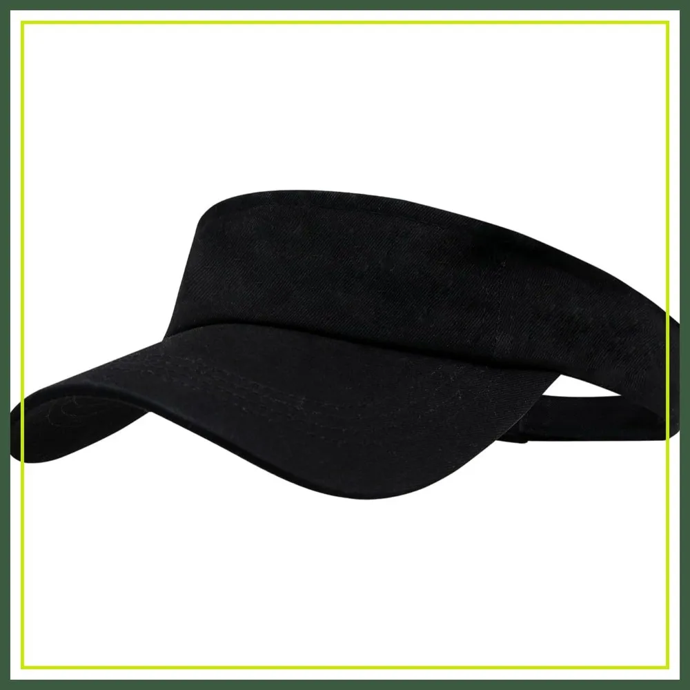 

Adjustable Sport Sun Visor Hat for Women Men - Cotton Empty Top Baseball Cap