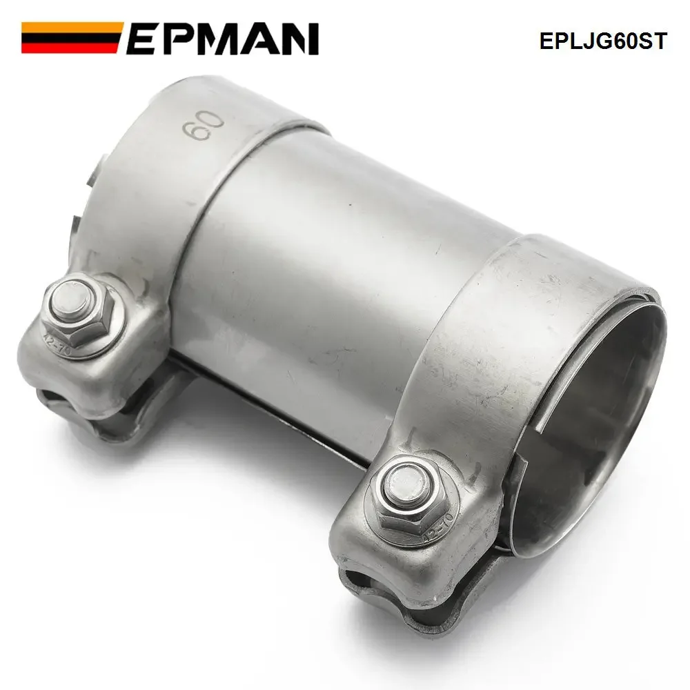 EPMAN 304 Stainless Steel Muffler Clamp Exhaust Butt Joint Pipe Clamps 51mm 58mm 60mm 70mm 64mm 76mm 89mm EPLJGST