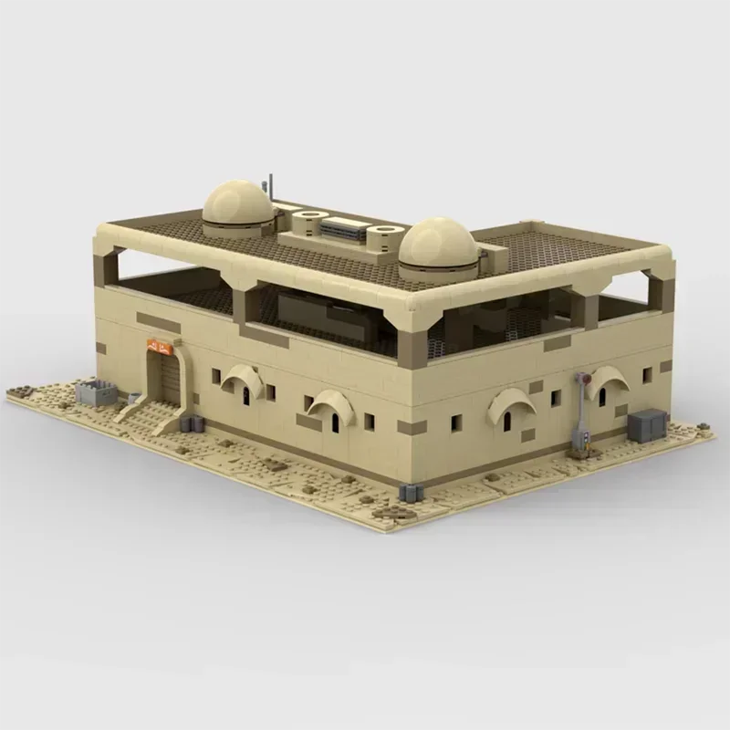 Star Movie Model  Moc Building Blocks Tatooine Two Story House Model Technology Popular Bricks DIY Assembly Toys Set Gifts