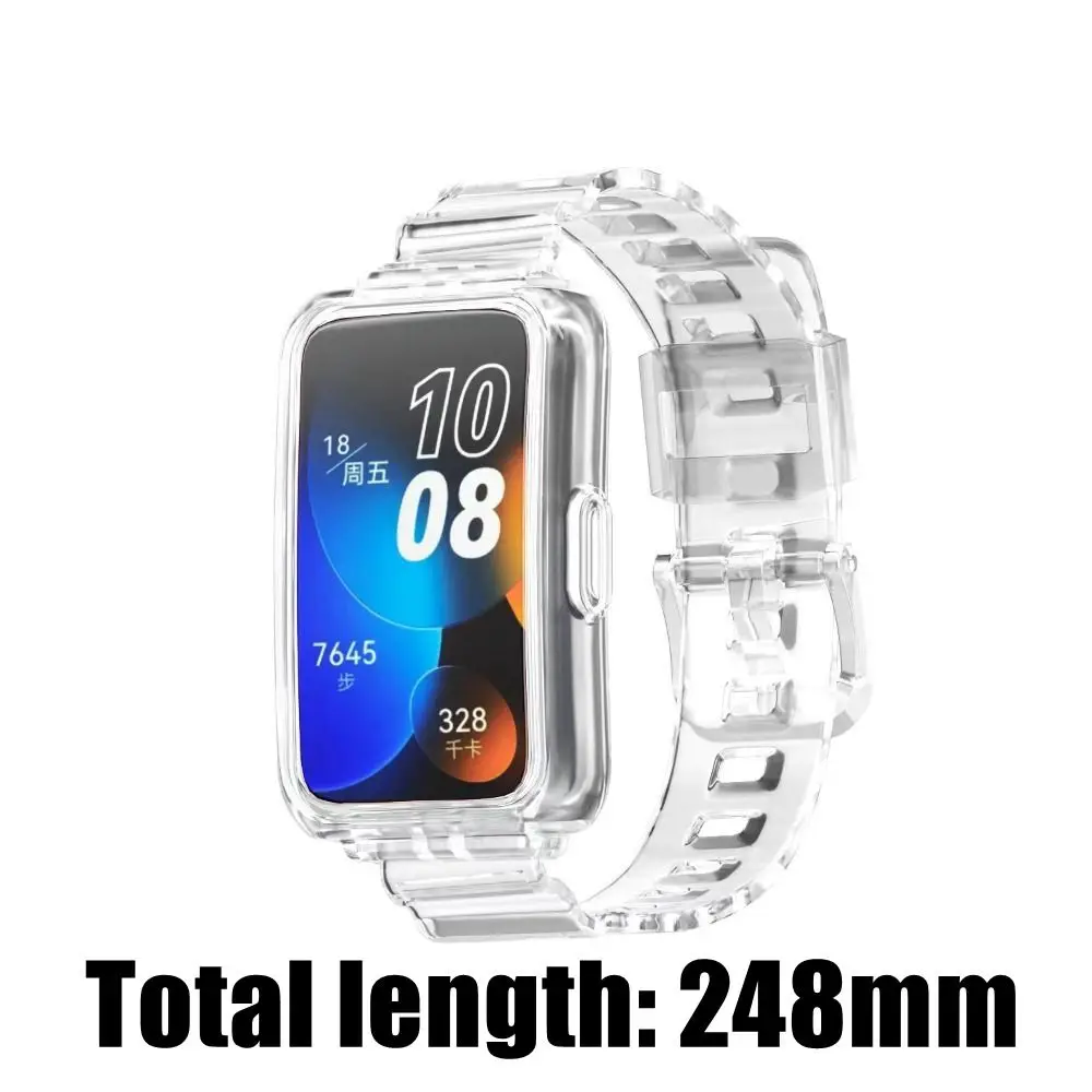 Huaweiバンド用の調節可能なストラップ,透明な色,調節可能な長さのバンド6/7/8/9