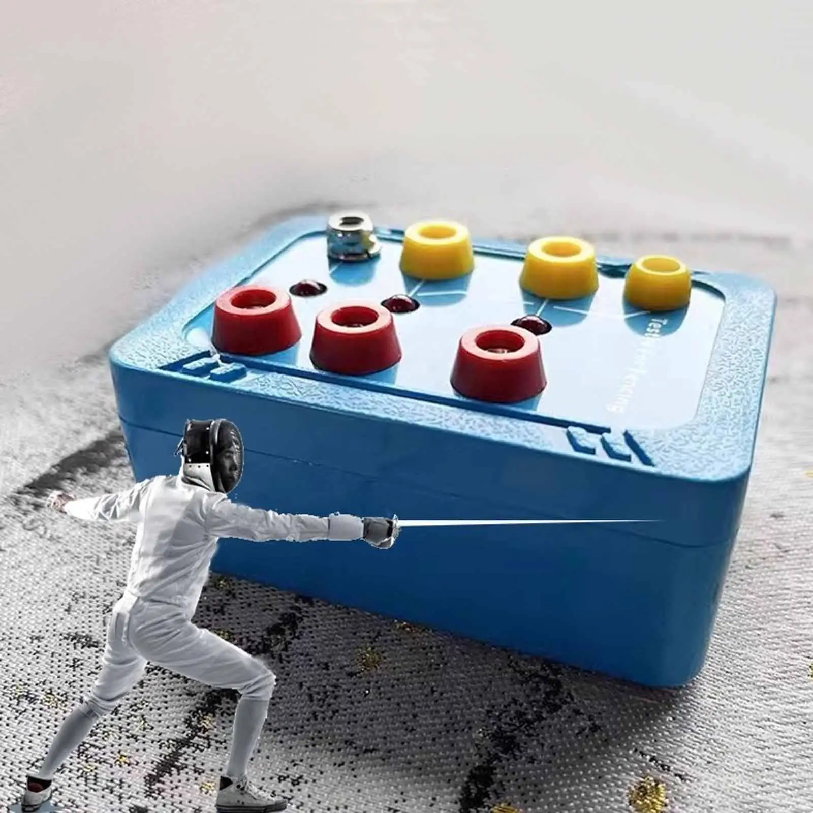 Handheld Fencing Cable Testing Meter Blue Alloy Detector for Foil Sabre Epee Competition Accessories