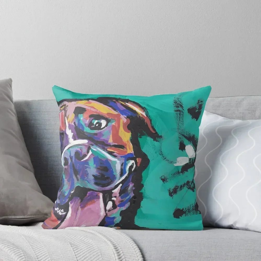 Boxer Dog Bright colorful pop dog art Throw Pillow Decorative Pillow Covers For Sofa luxury throw pillow covers