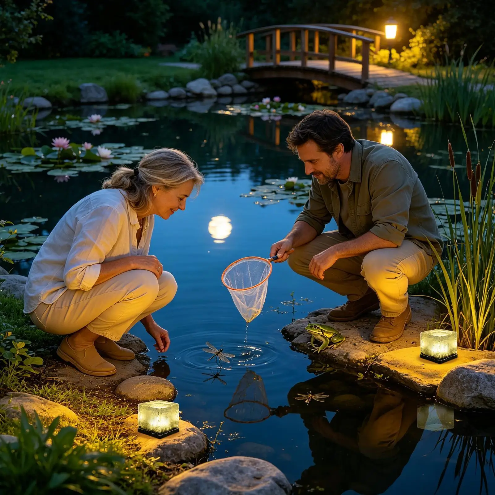 Solar Brick Lights Outdoor Waterproof Ice Brick Shape Garden Lamps Solar Lights Outdoor For Yard Lawn Patio Porch Walkway Ground
