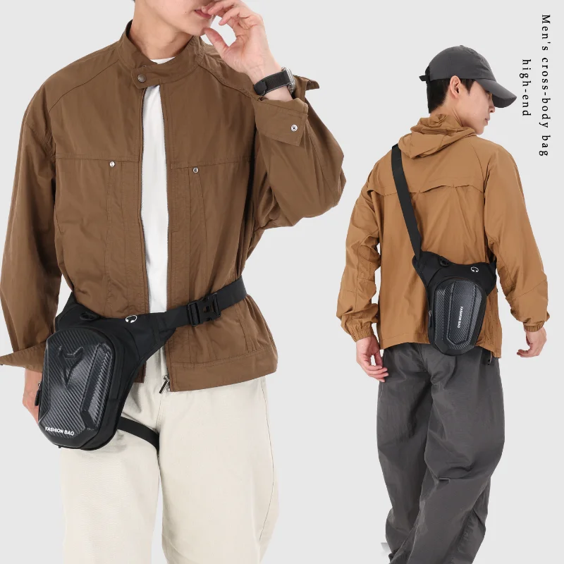 Leg Bag Men Women Waterproof Eva Hard Shell Portable Bag for Motorcycle Bicycle Outdoor Travel Daily Riding Hip Bum Fanny Pack