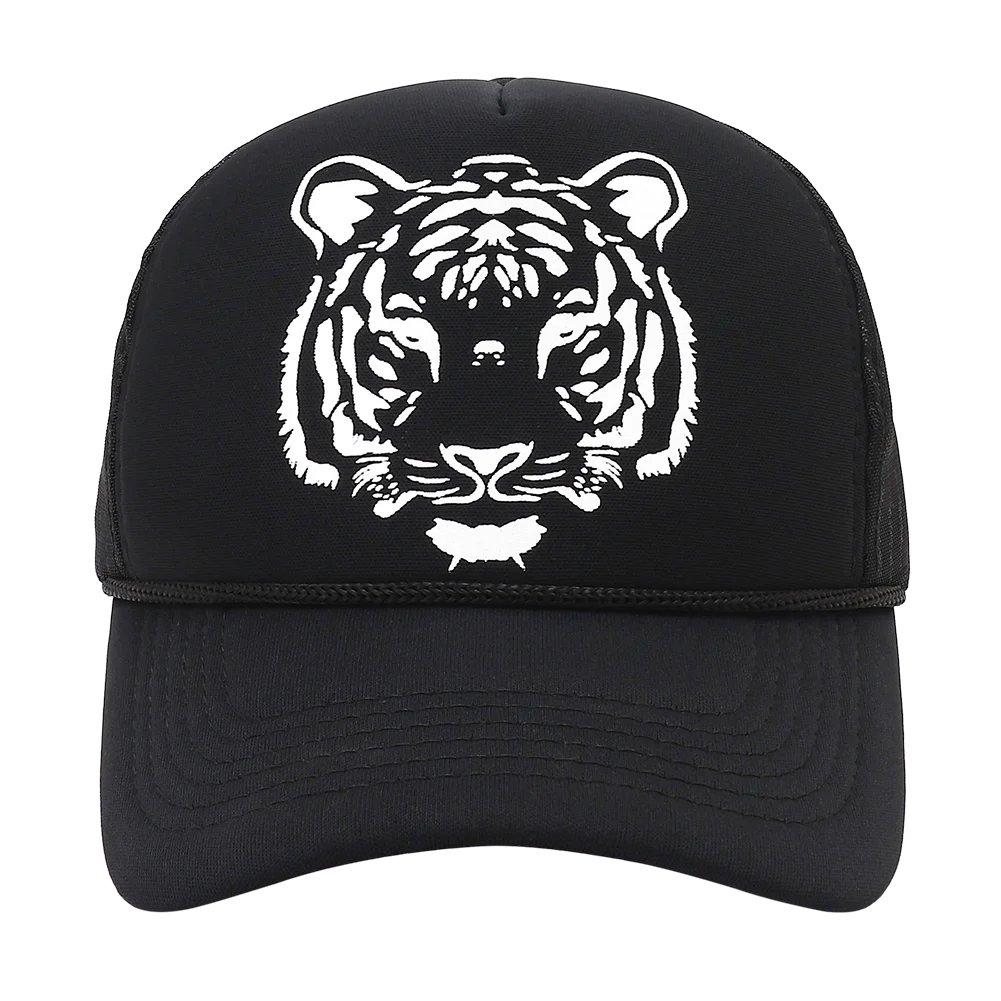 New Summer Brethable Tiger Print Trucker Cap  Baseball Casquette Homme 5 Panel Snapback Hat Animal Sun Visor Hats for Women Men