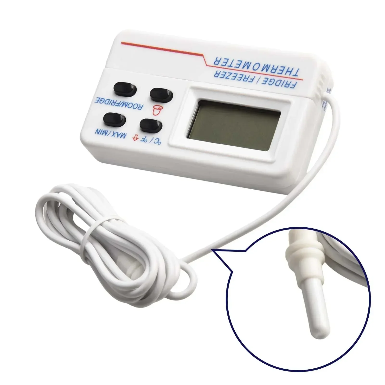 Digital Fridge Freezer Thermometer Max Min Record Function Thermometer LCD Display Kitchen Refrigerator Fridge Food Thermometer