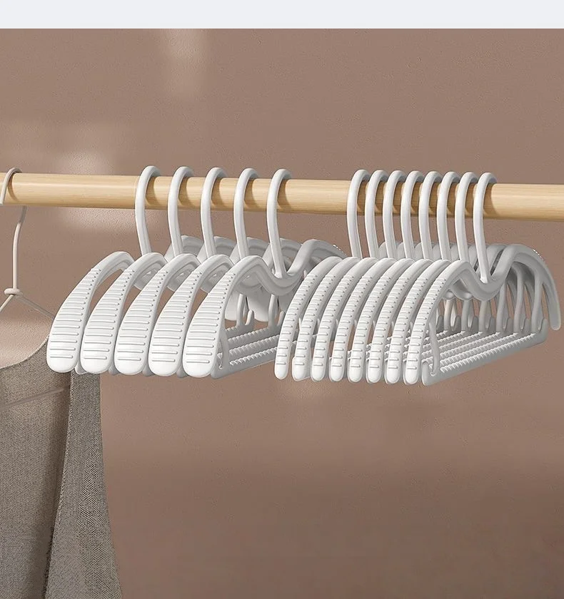 10Pcs Wide Shoulder Hangers, Short Neck 8cm Lift Non-Slip No Trace Clothes Hangers, Space Saving Closet Organizer for Home Dorm