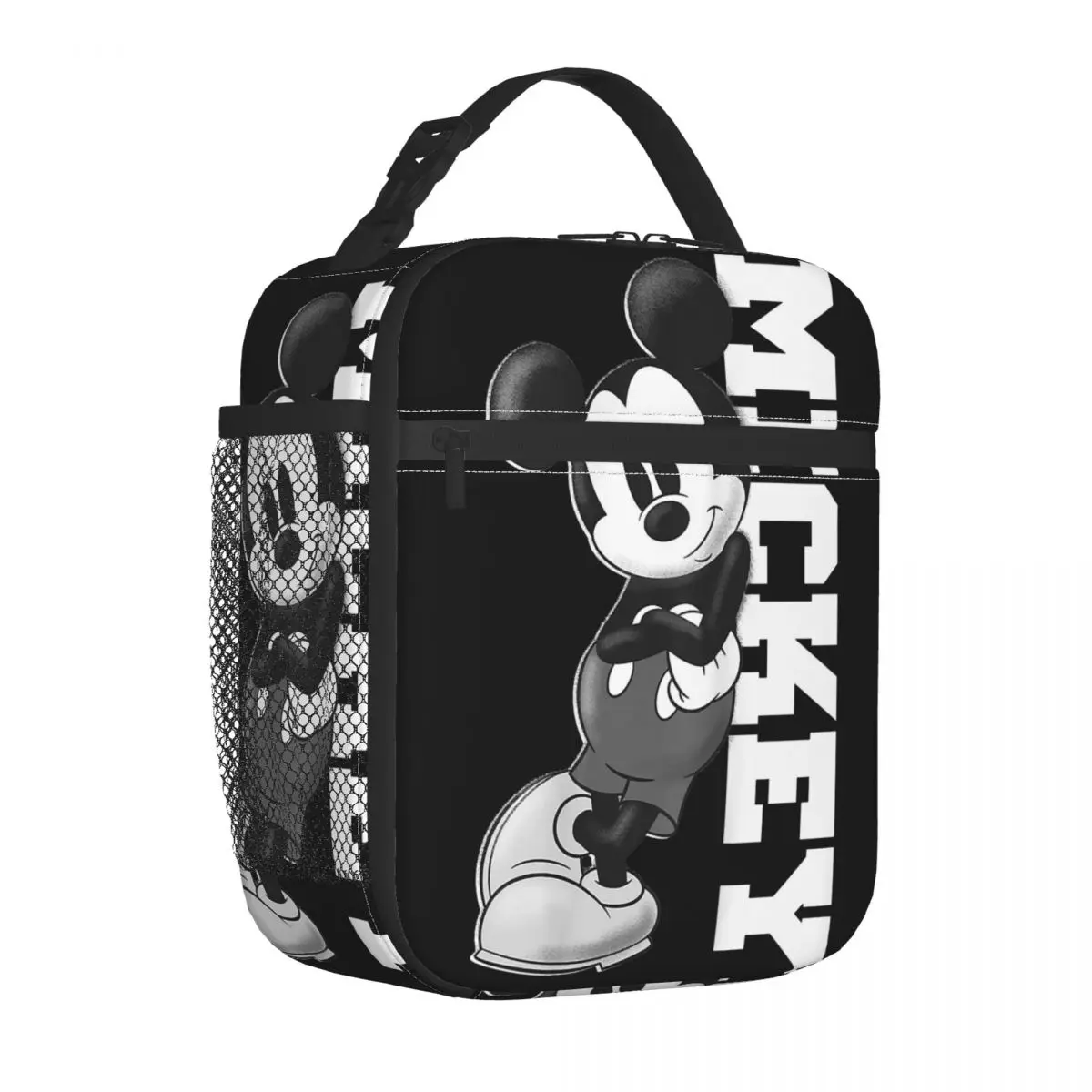 Mickey And Friends Insulated Lunch Bags Portable Mickey Mouse Lean Meal Container Cooler Bag Tote Lunch Box School  Bento Pouch