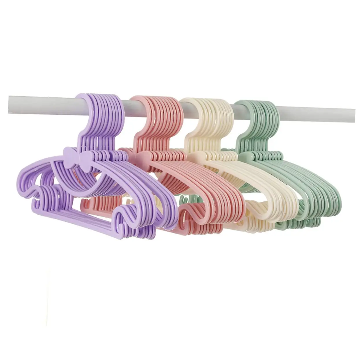 Baby Clothing Child Clothing Support Non-Slip Household Products Newborn Plastic Clothes Hangers Cloth Hanging Shelf Drying Rack