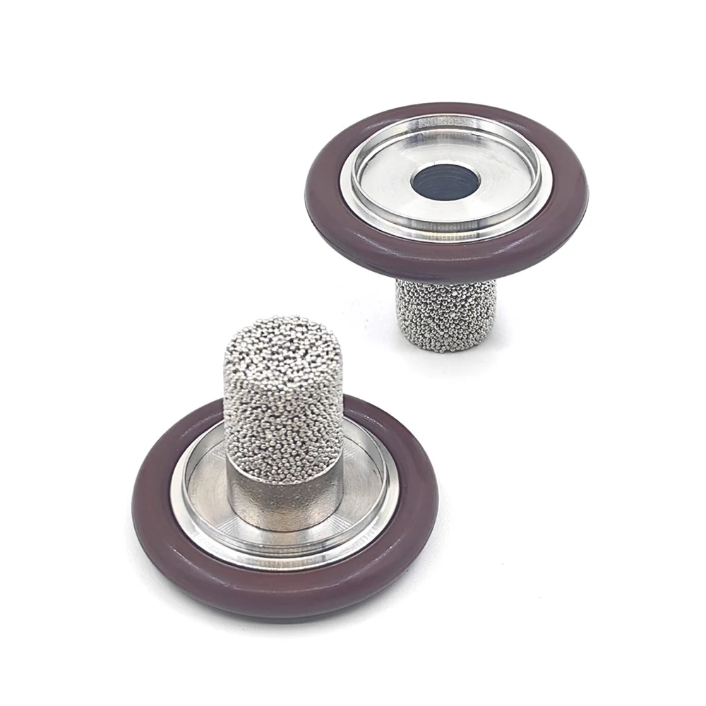Stainless Steel Sintered filter cartridge KF16 KF25 Vacuum Pipeline Filter Rubber ring Central bracket High-precision 