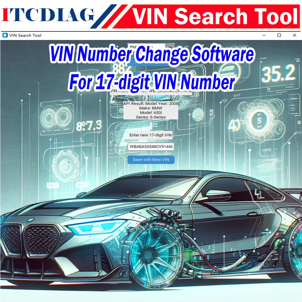 

VIN Search Tool ECU Chip Tuning File Car VIN Number Change Software for Ford for Chery for Mazda for Citroen...More Car Brands