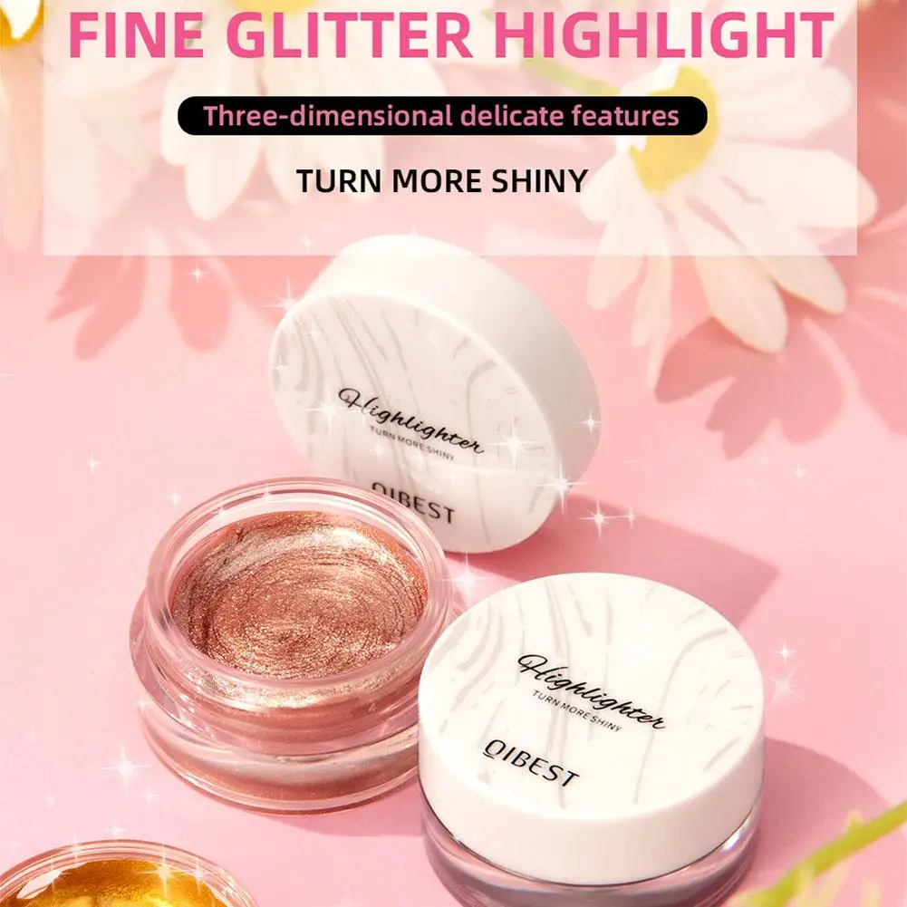 Fine Glitter Highlighter Diamond Pearlescent Eyeshadow Lying Silkworm Makeup Face Contour Brighten Shimmer Body Highlight