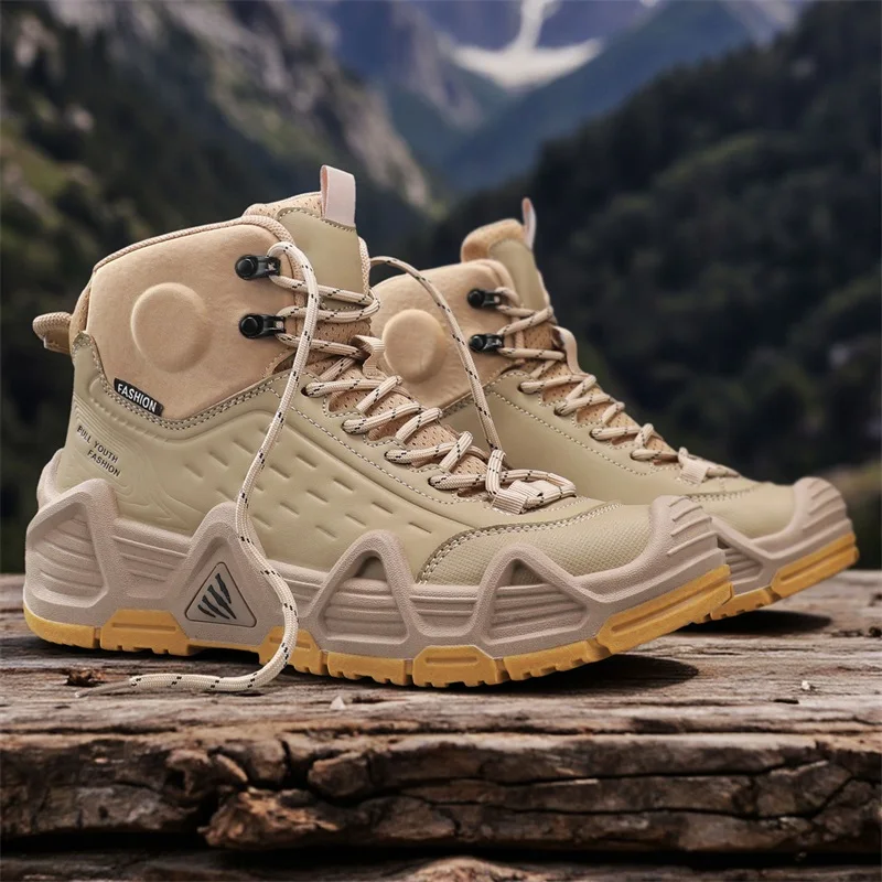 

Outdoor Mens Combat Tactical Desert Boots Male Field Hunting Hiking Climbing Training Waterproof Sports Shoes Motorcycle Shoes