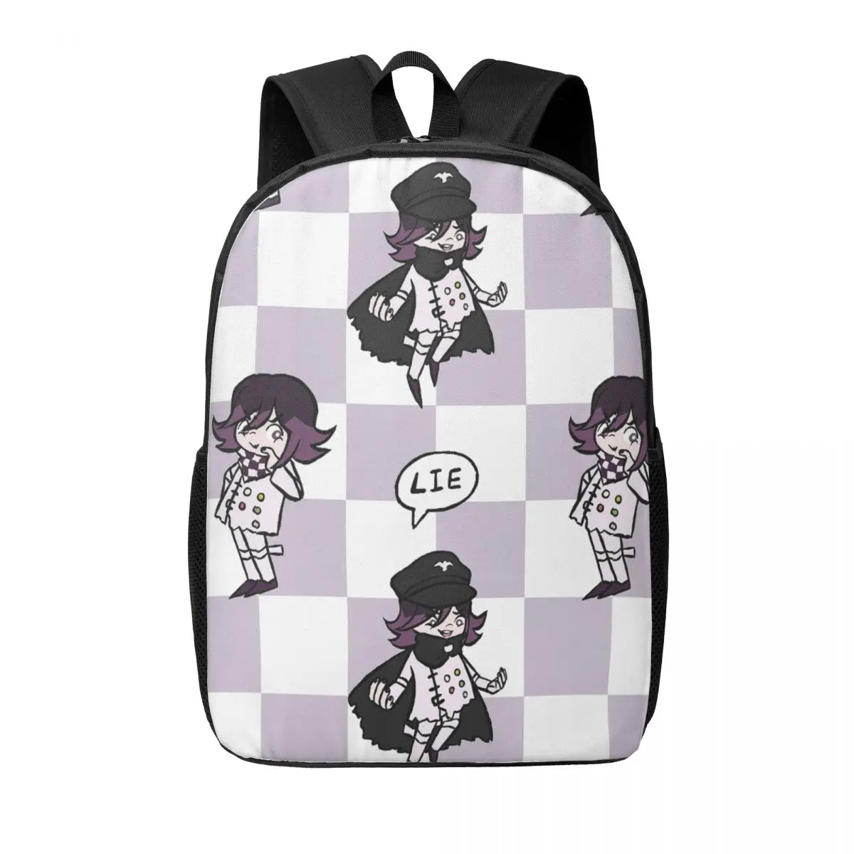 

Tiny Kokichi Ouma Woman Backpacks Boys Girls Bookbag Waterproof Students School Bags Portability Laptop Rucksack Shoulder Bag