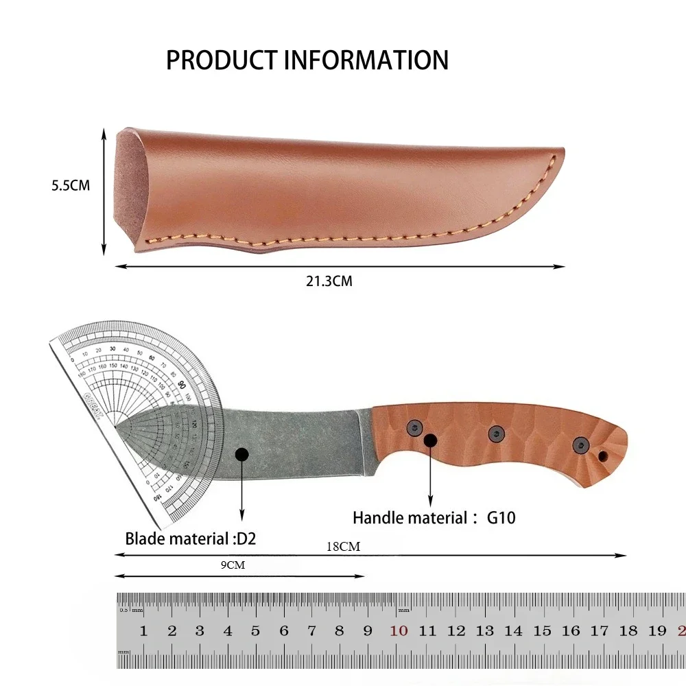 فلاش بيع قسط جودة مستقيم سكين في الهواء الطلق الظهر الدفاع عن النفس EDC الصيد الصيد هدايا العيد المعدات الأساسية #6