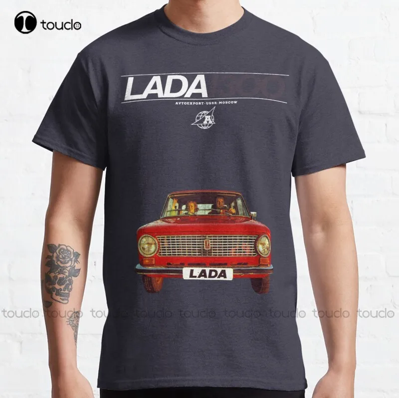 New Lada 1300 Brochure Classic T-Shirt Cotton Tee Shirt S-5Xl T Shirt