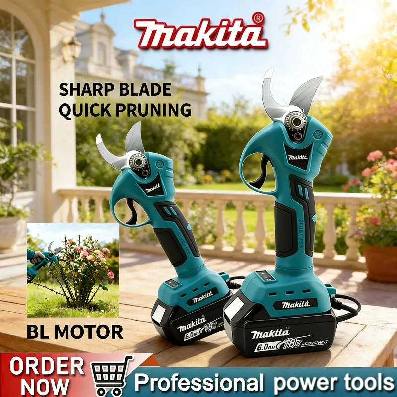 

Профессиональные беспроводные дрели Makita, электрические ножницы, секаторы, садовые ножницы для обрезки, аккумулятор 18В