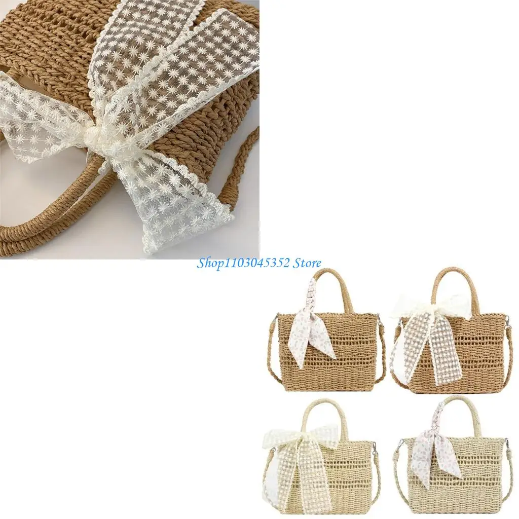 

Shoulder Bags for Girl Women Straw Weave Bag Handbag Large Capacity Trendy Bag