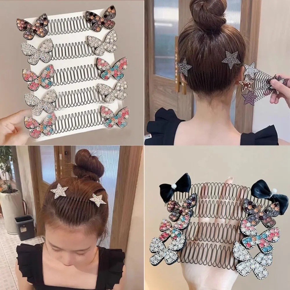 Accesorios de estilismo de moda, diadema para el cabello, peine, diademas elásticas para el cabello fragmentado, diadema Flexible para lavado de cara, aro para el pelo, Clip para niña