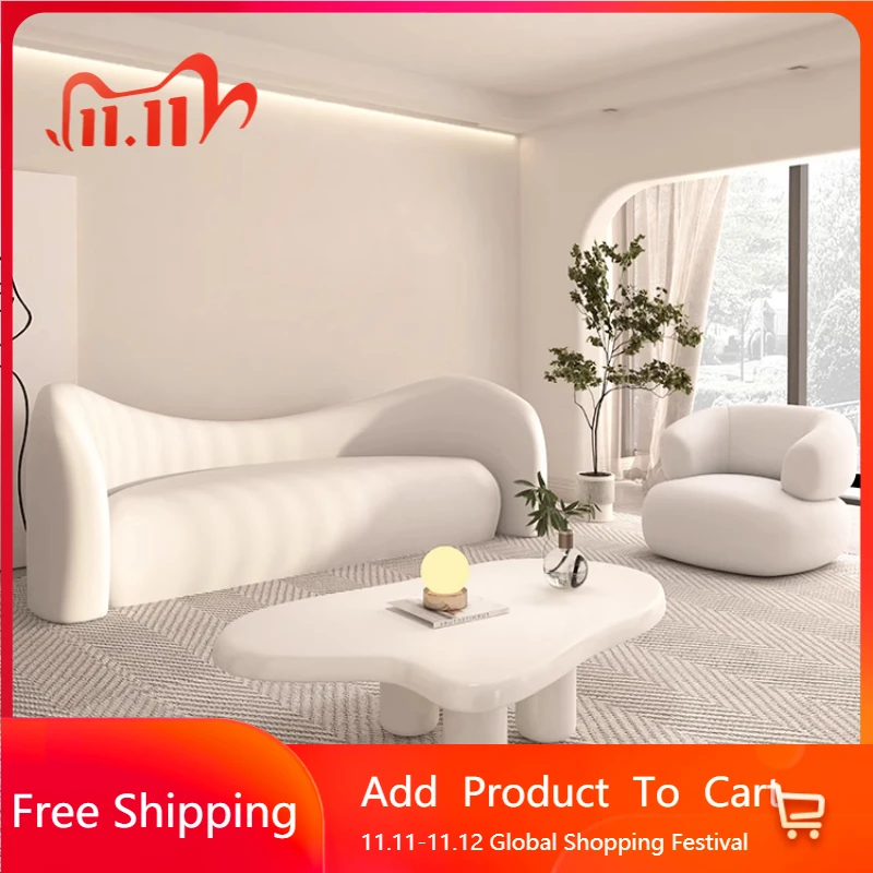 

Nordic Gaming Living Room Sofas Individual Designer Lounge Outdoor Sofas Armchair Luxury Modern Wood Divano Home Furniture