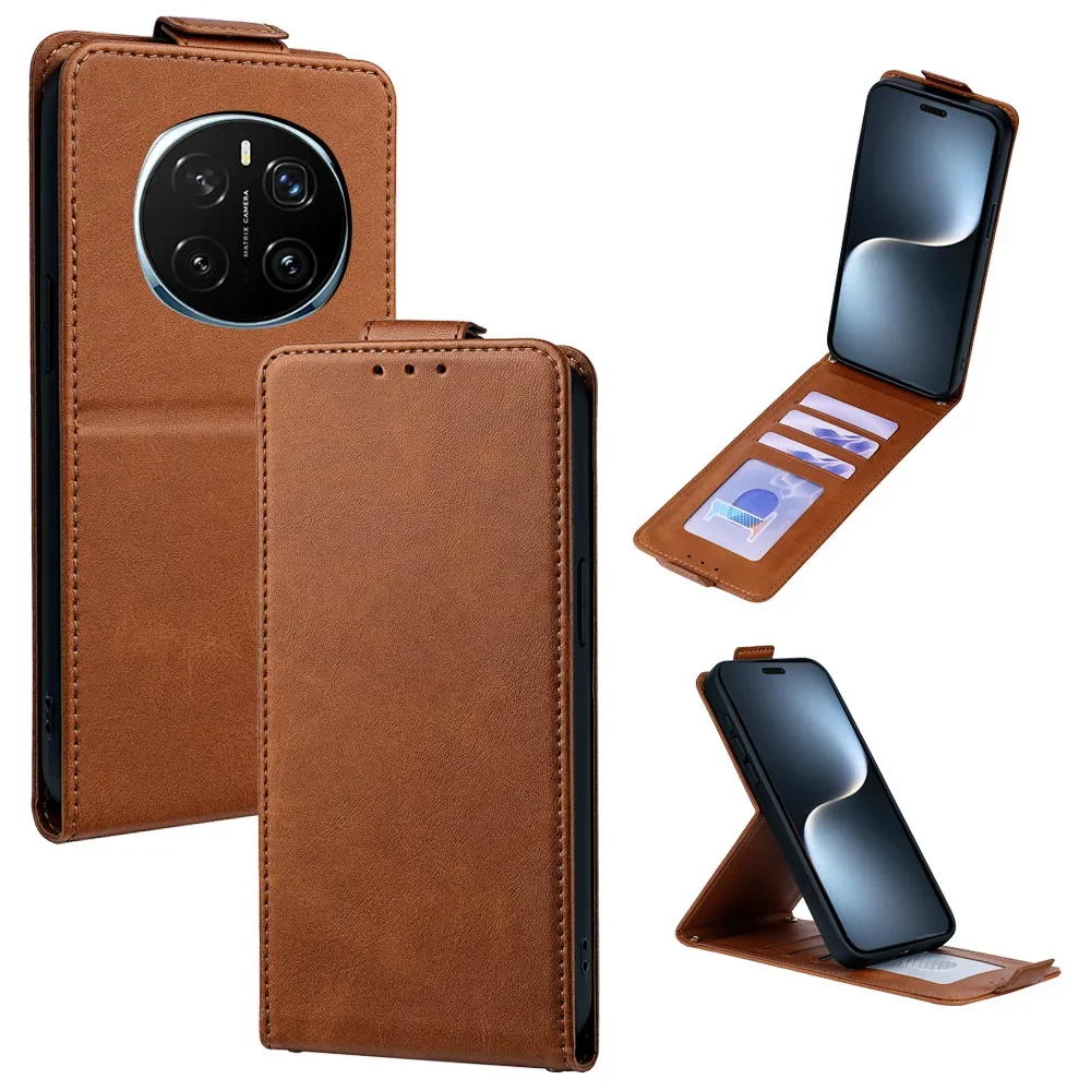 

Magnetic Vertical Flip Leather Phone Cover for Huawei Honor Magic8 7 6 5 4 3 Pro/Honor GT Pro with Built-in Wallet Card Slots