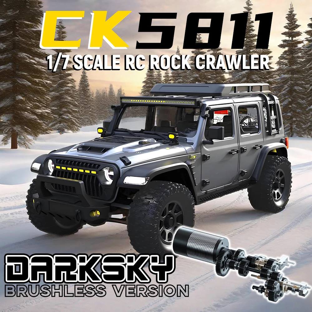 

CHUANG KE CK5811 Brushless Version 4WD RTR 1/7 RC Simulated Electric Remote Control Model Car ROCK Crawler Adults Children's Toy