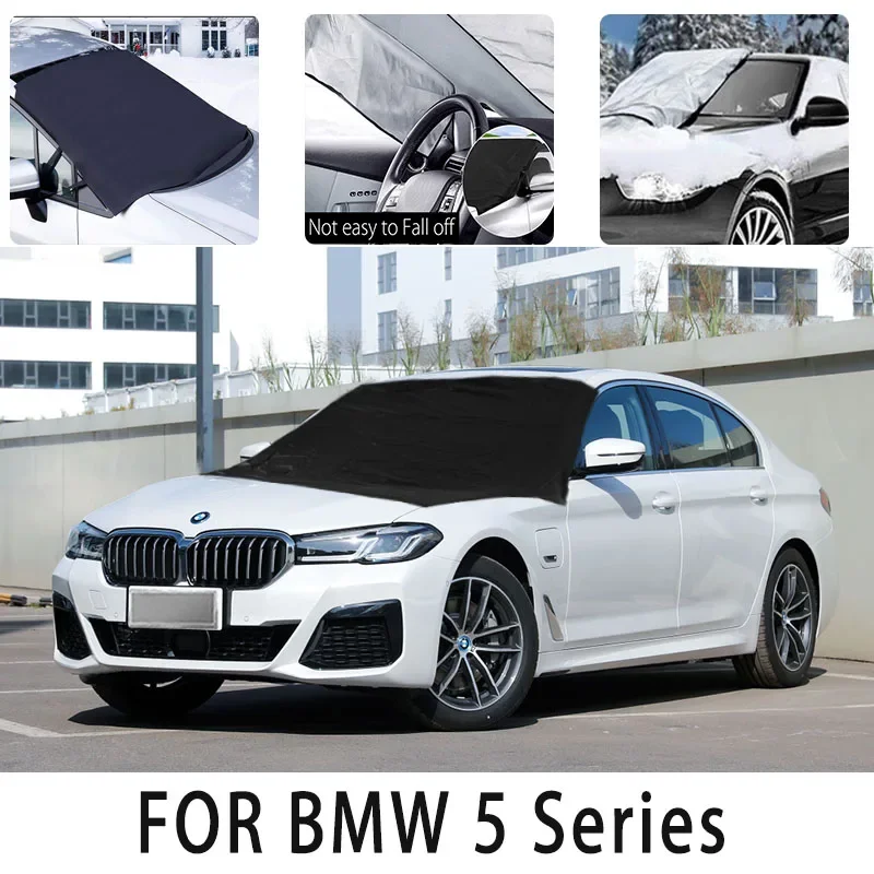 

Carsnow cover front cover for BMW 5 Series snowprotection heat insulation shade Sunscreen wind Frost prevention car accessories