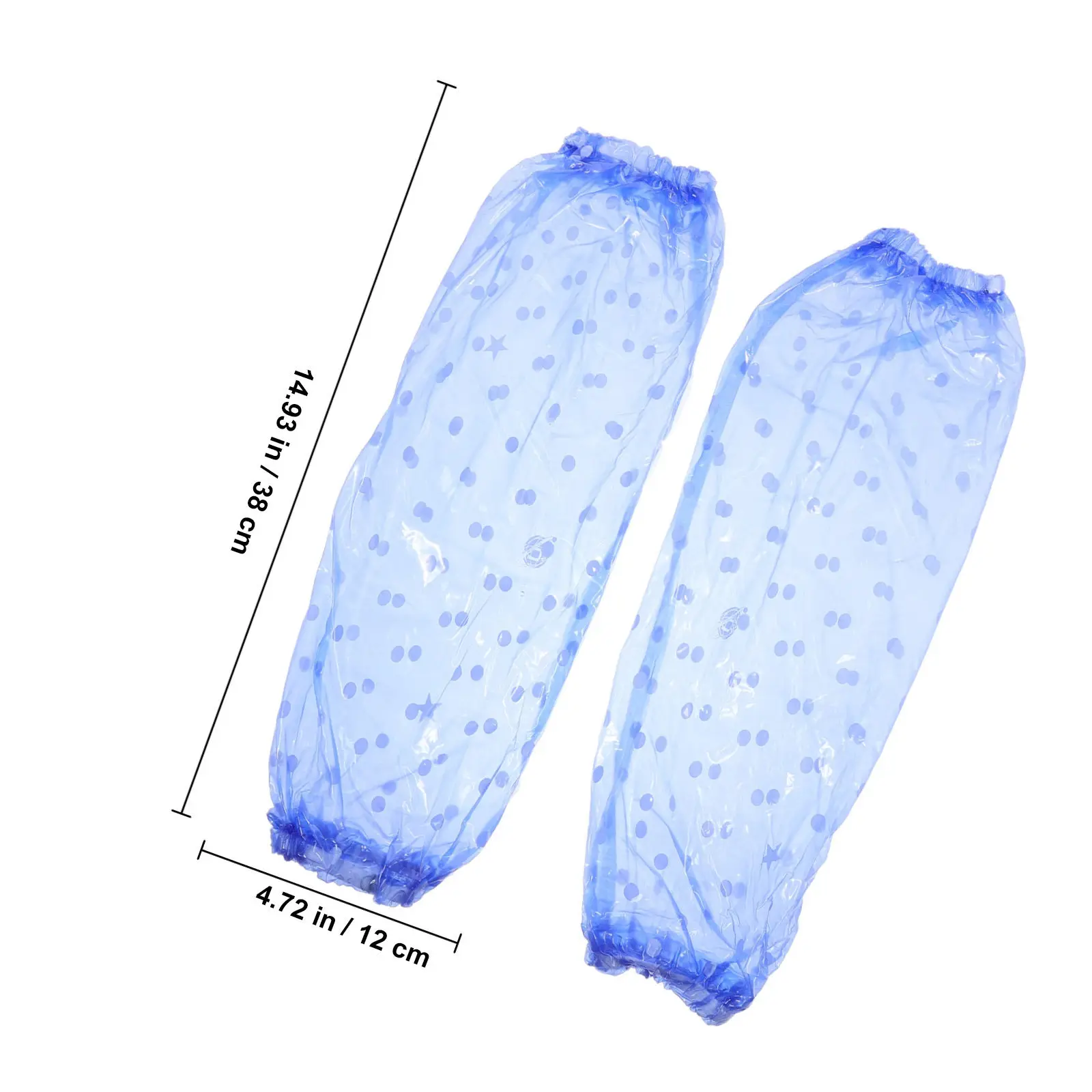 Waterproof PVC Arm Sleeves Oilproof Oversleeve Protectors with Elastic Cuffs for Kitchen Cleaning