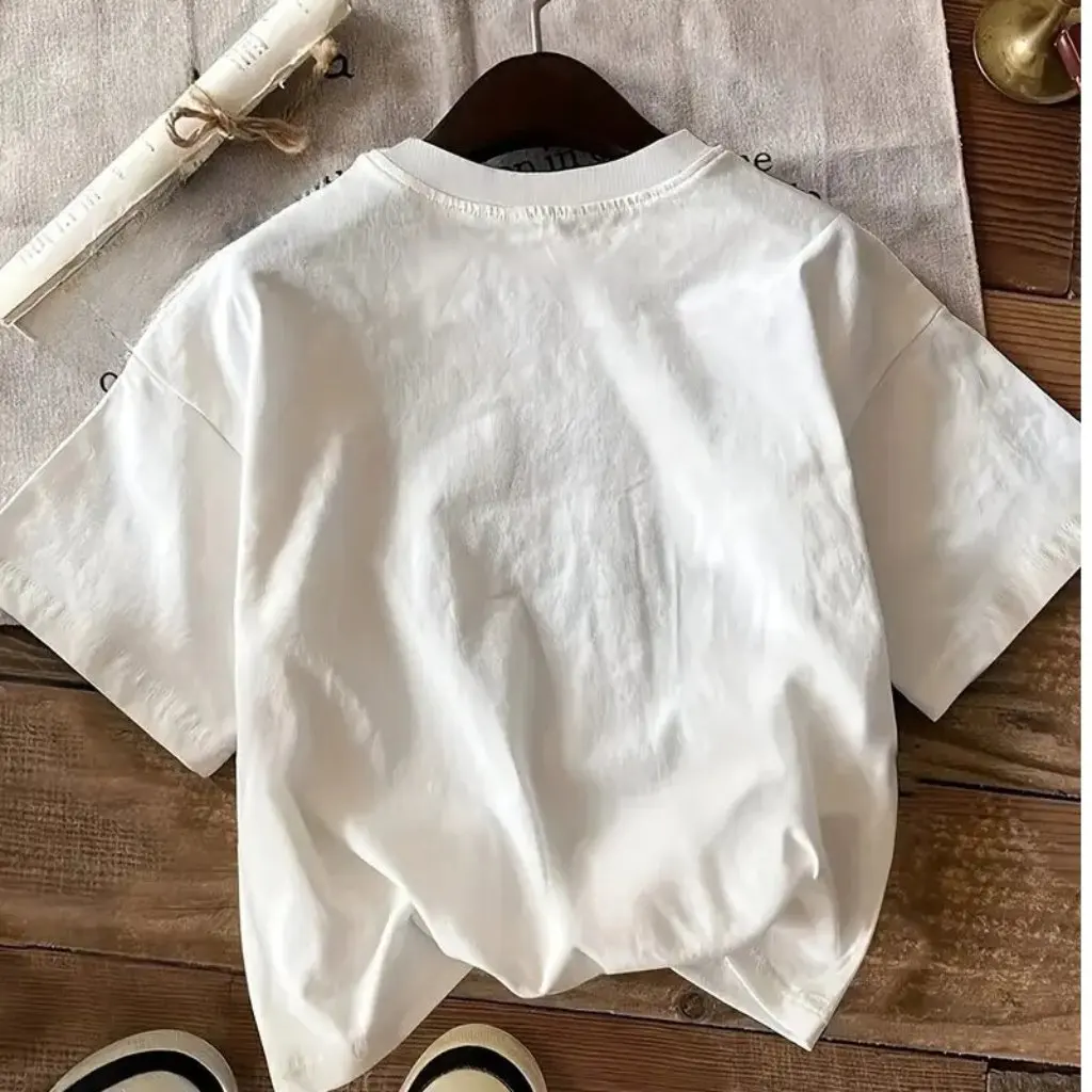 

Summer Trendy Brand Men's And Women's Short-Sleeved Shirts Casual Fashion Tops for Couples Export Clothing