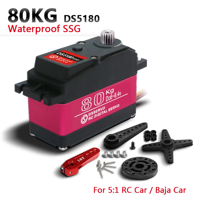 1X baja 5B servo 1/5 60Kg 80Kg 150Kg high torque Digital Servo for Redcat HPI Baja 5B SS RC servo Car compatible SAVOX-0236