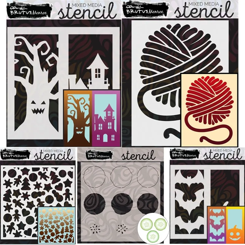 Circular cucumber slices Stencils New Arrival Scrapbook Diary Decoration Stencil Embossing Template DIY Greeting Card Handmade