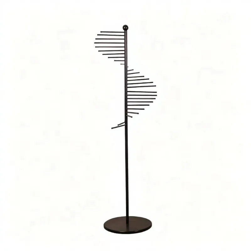 Wrought Iron Floor Scarf Display Rack · Hanging Holder for Scarf Belt Handbag, Retail Shop Merchandise Display Shelf