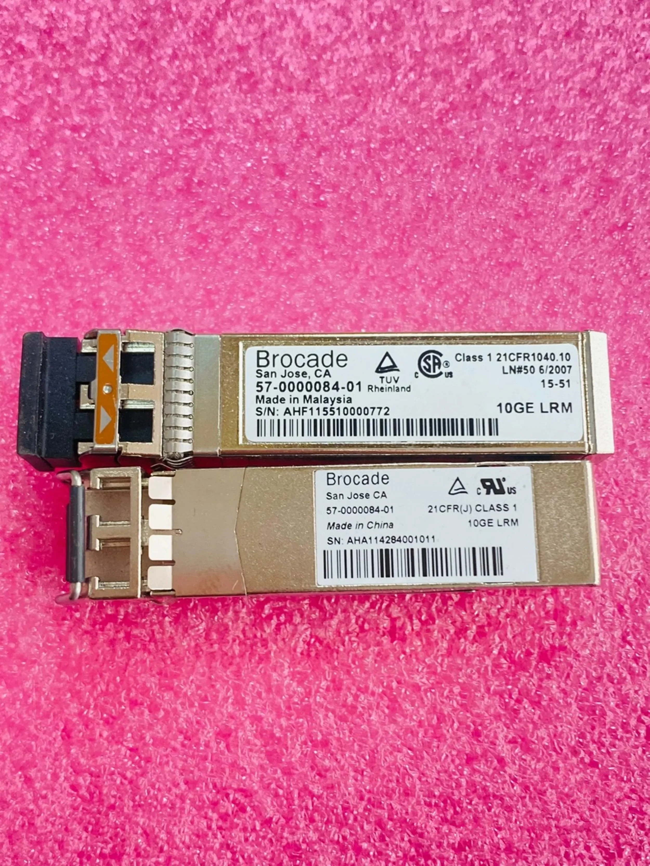 1PCS Brocade 10GB SFP Module 57-0000084-01/LC-LC 10GE LRM Single Mode Optical Transceiver/Brocade 10g SFP LRM