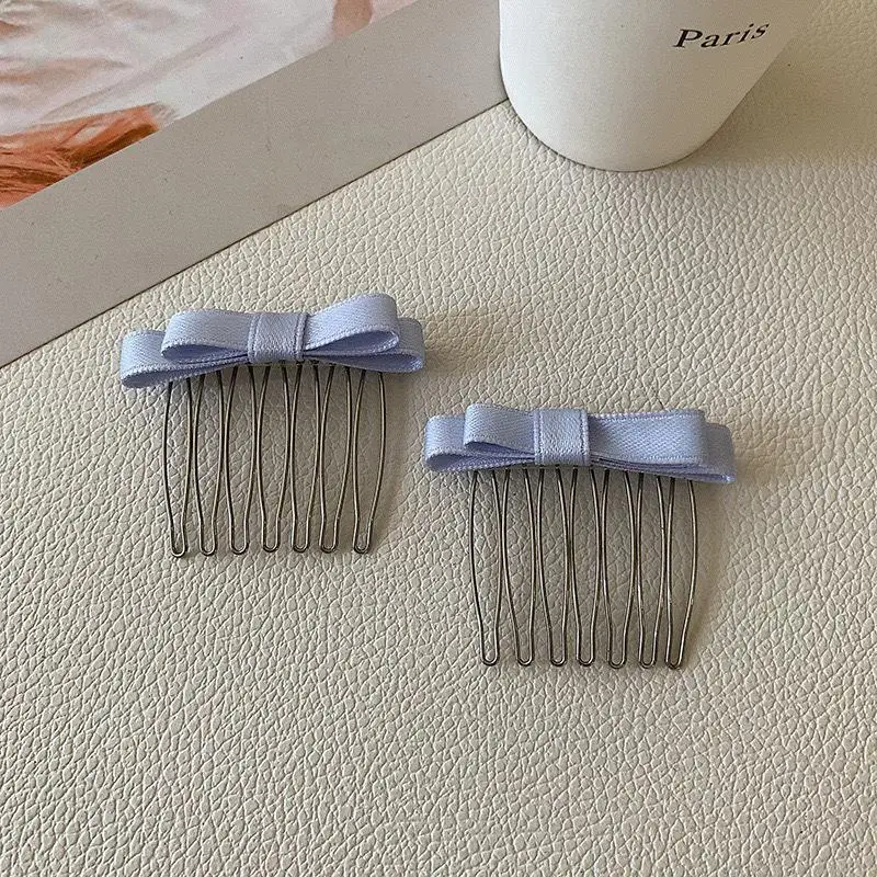 Modische Süße Ballett-Schleife Haarkamm Französische Haarspange Mädchen-Haarklammern Seitliche Haarnadeln Weibliche Haarstyling-Accessoires – Detail 4