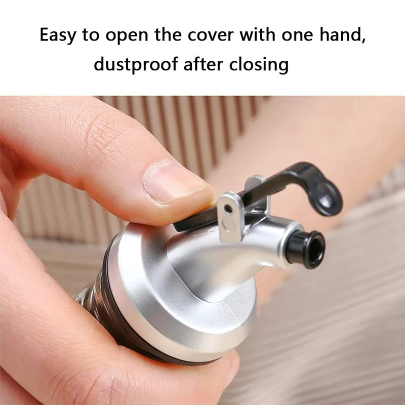 Kitchen Oil Bottle Stopper Liquor Dispenser Wine Pourer Lock Plug Sealing Leak-proof Nozzle Oil Pour Spout Cap Kitchen Tools