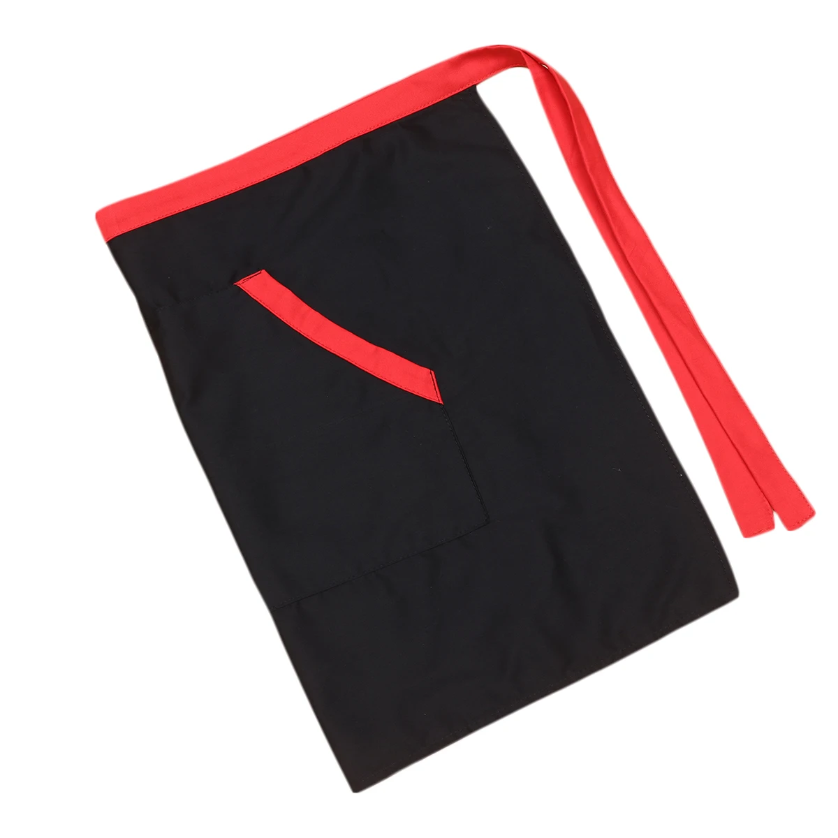 

Kitchen Apron Works Unisex for Waitress Waist with Pockets Men Waiter Mens Chef Professional Black