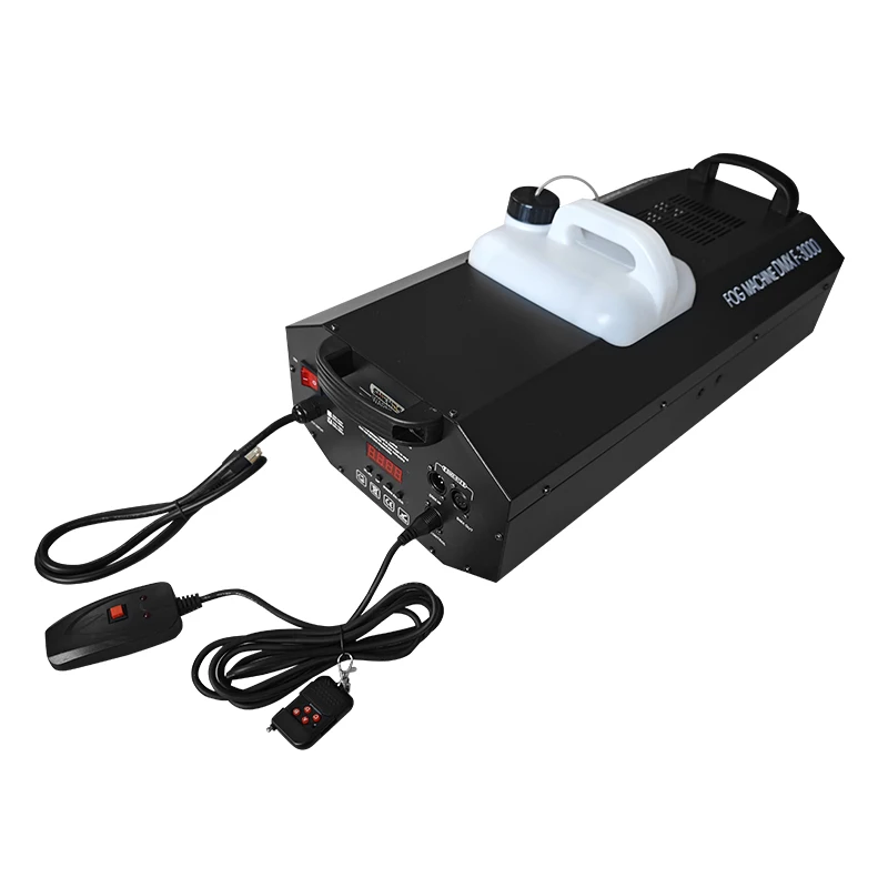 SHEHDS Rookmachine Bedrade afstandsbediening 3000W Fogger Machine Afstandsbediening voor Halloween Bruiloft Functie Club Pub DMX Stage