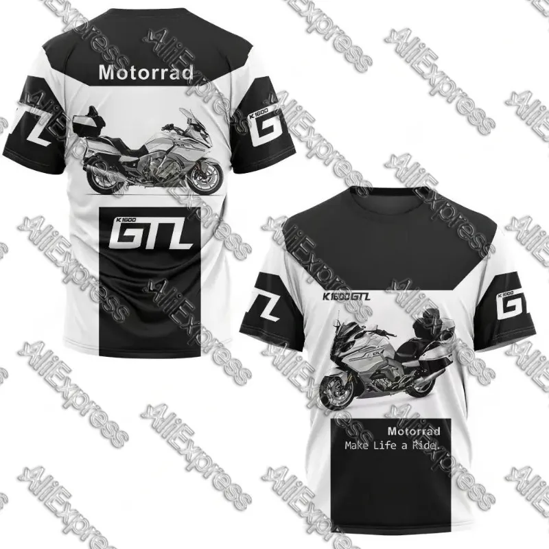 

2025 Hot Sale Summer BMW K1600 GTL Motorcycle Racing 3D Printed Speed Dry T-shirt Motorcycle Men's Breathable Fashion T-shirts