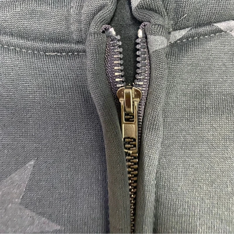 เสื้อฮู้ดดี้มีซิปพิมพ์ลายดาวสไตล์ยุโรปและอเมริกา ปี 2025 แบรนด์แฟชั่นสำหรับผู้หญิง ทรงหลวม