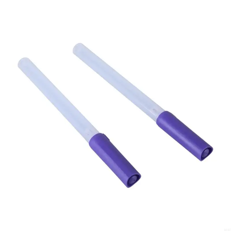 2PCS รีเติมเพ็นสีเปล่าสีปากกาอะคริลิคเครื่องหมายว่างเปล่ารอบปลายปากกาว่างเปล่าสำหรับการวาดภาพบนกระดาษไม้เซรามิก