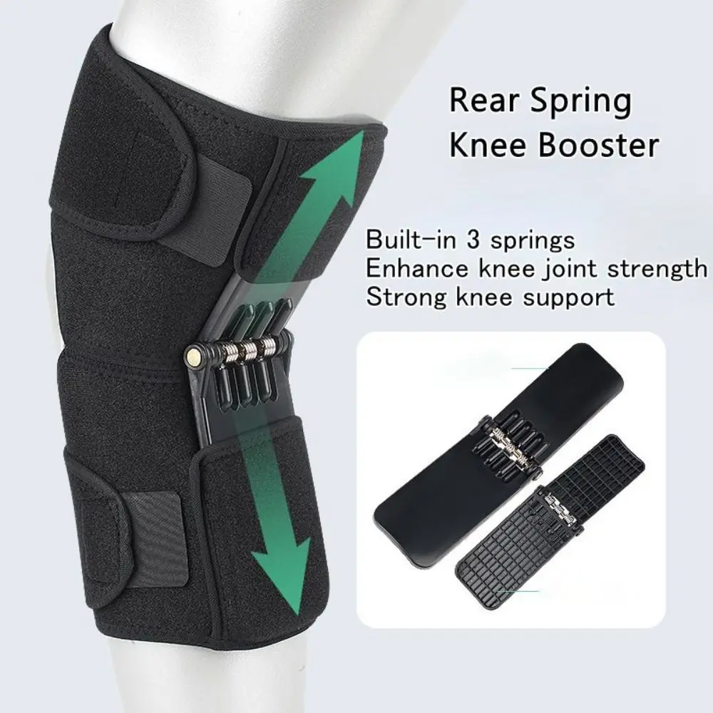 무릎 보조 장치 무릎 부스터 무릎 보호 부스터 무릎 부스터 버팀대 관절 지지대 스프링 안정 장치 무릎 버팀대