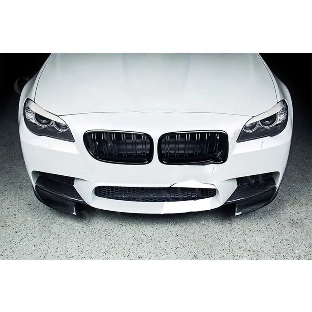 مآزر شفة أمامية من ألياف الكربون لسيارة BMW 5 Series F10 M5 المصد 2011-2017 FRP رئيس الذقن رفرف Cupwings تصفيف السيارة