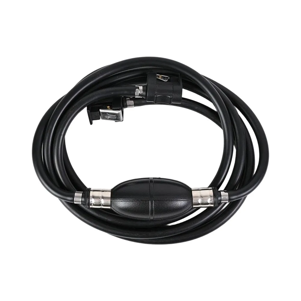 Accessory RV Fuel Hose Black Fuel Line Assembly Plastic And Rubber High Durability Easy Installation Black Finish