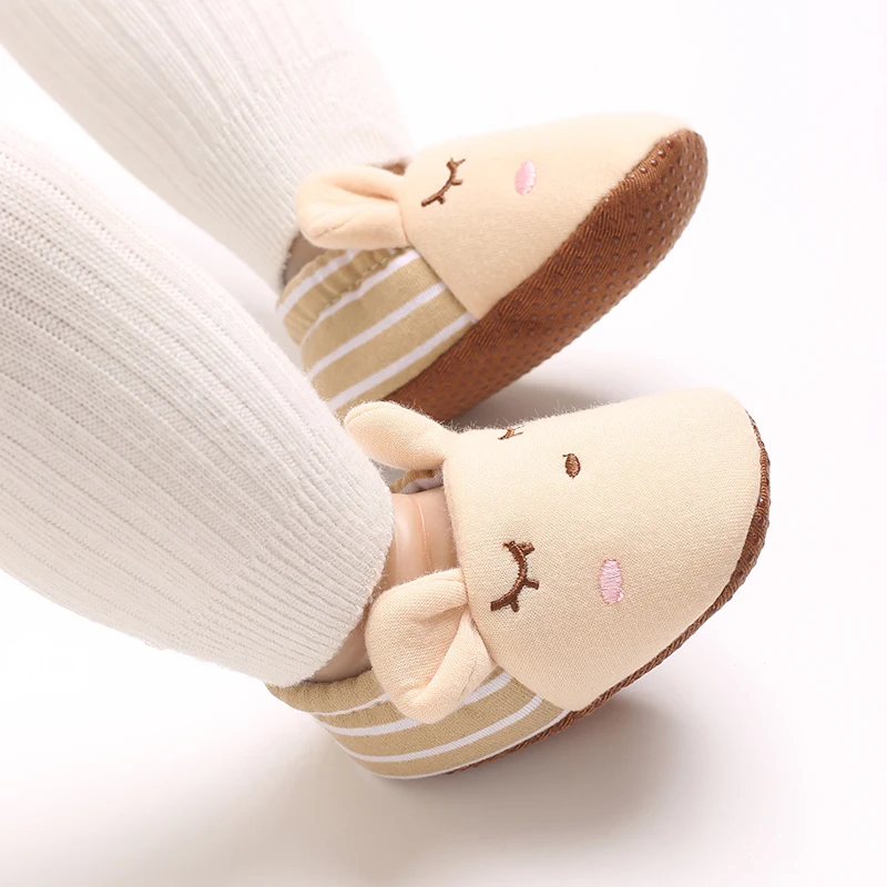 Baby Cute Cartoon Winter Baby Boy Girl Cotton Soft Toddler Shoes First Walkers Anti-slip Warm Newborn Infant Crib Shoes Moccasin