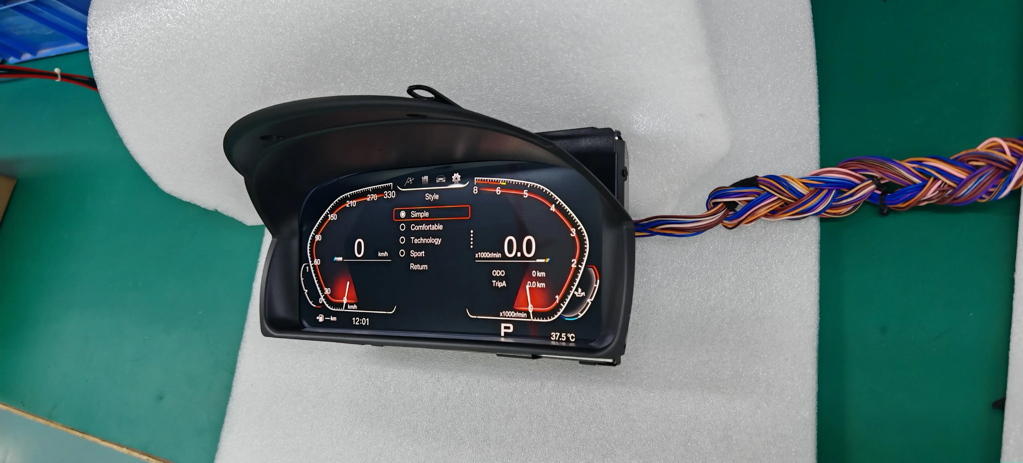 12.3 بوصة لسيارة BMW X1 F48 F49 F39 X1 E84 2016-2022 LCD لوحة القيادة عداد السرعة الرقمي لوحة العنقودية قمرة القيادة