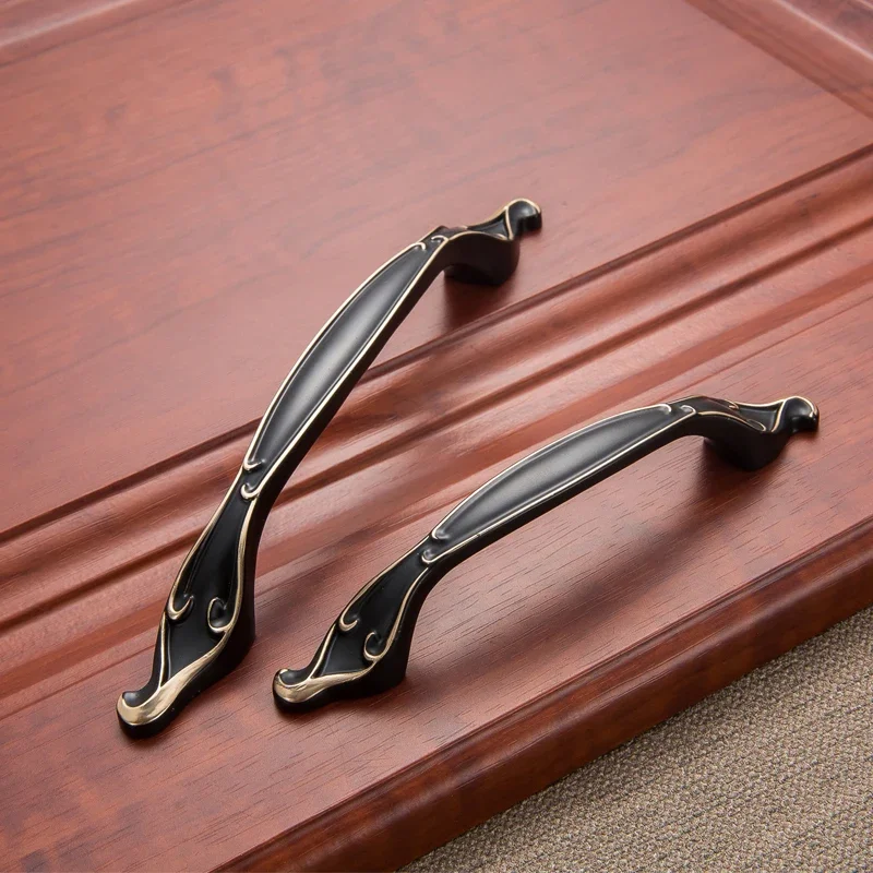 

YM Kitchen Cabinet Storage Handle Matte Black Closet Drawer Wardrobe Handles Gold Black Cabinet Knobs Shoe Cabinet Door Hardware