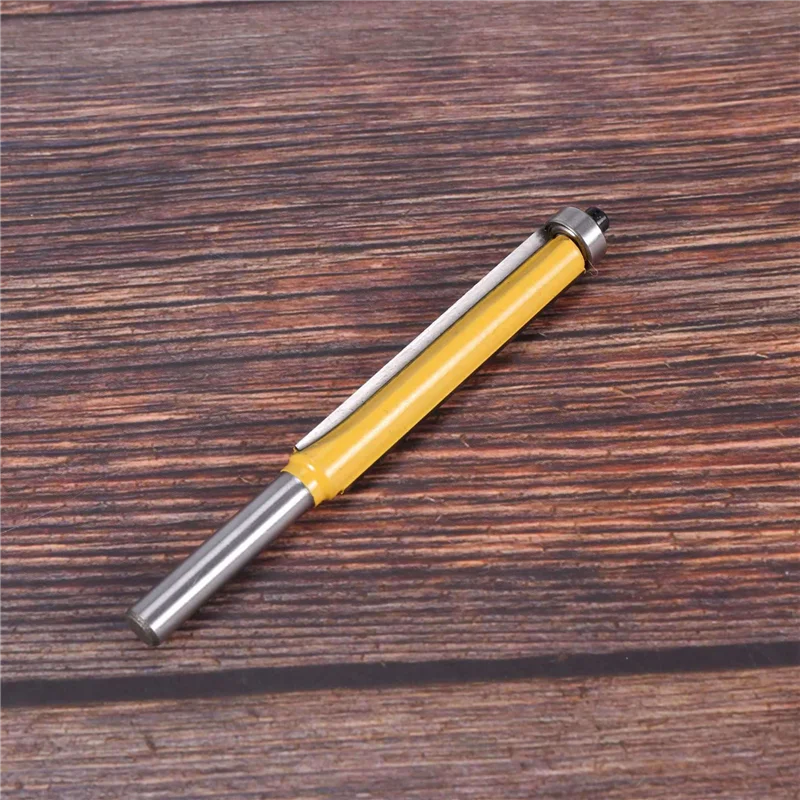 Flash Trend 4 pezzi 2 pollici di altezza extra lungo a filo punta del router 1/4 pollici x 3/8 pollici fresa per la lavorazione del legno per legno strumento fai da te