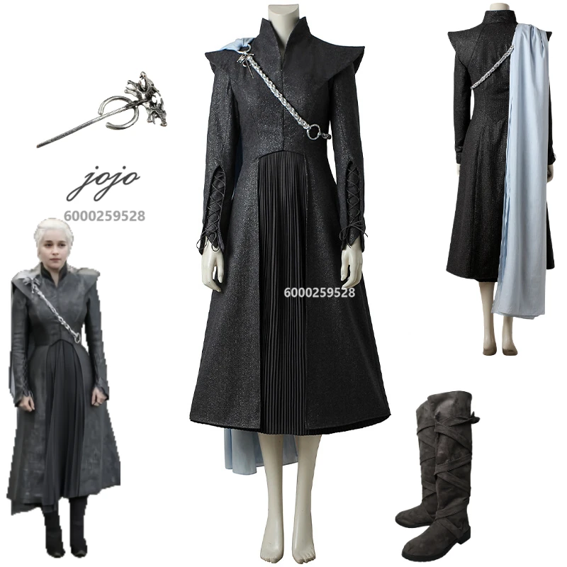 Movie Game of Thrones Daenerys Targaryen Cosplay Costume Hot Halloween Anime Clothes for Women Season Dragons Love Live Cosplay